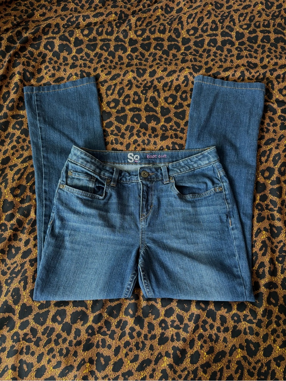 SO Women’s Boot Cut Jeans - Blue Wash